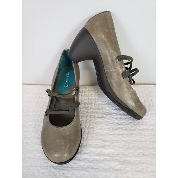 (JL) Y2K Merrell Evera Womens Performance Shoes Size 7.5 Leather Distressed - Picture 1 of 9